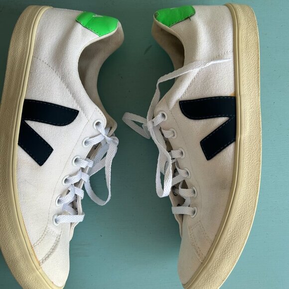 Veja Campo Canvas Sneaker Women's Size 8 Organic Cotton Preppy Streetwear - Picture 10 of 11